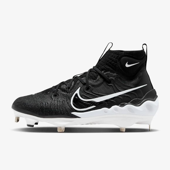 Nike Alpha Huarache NXT Metal Baseball Cleats Black White DJ6517-001 Men's Sizes - Picture 3 of 7